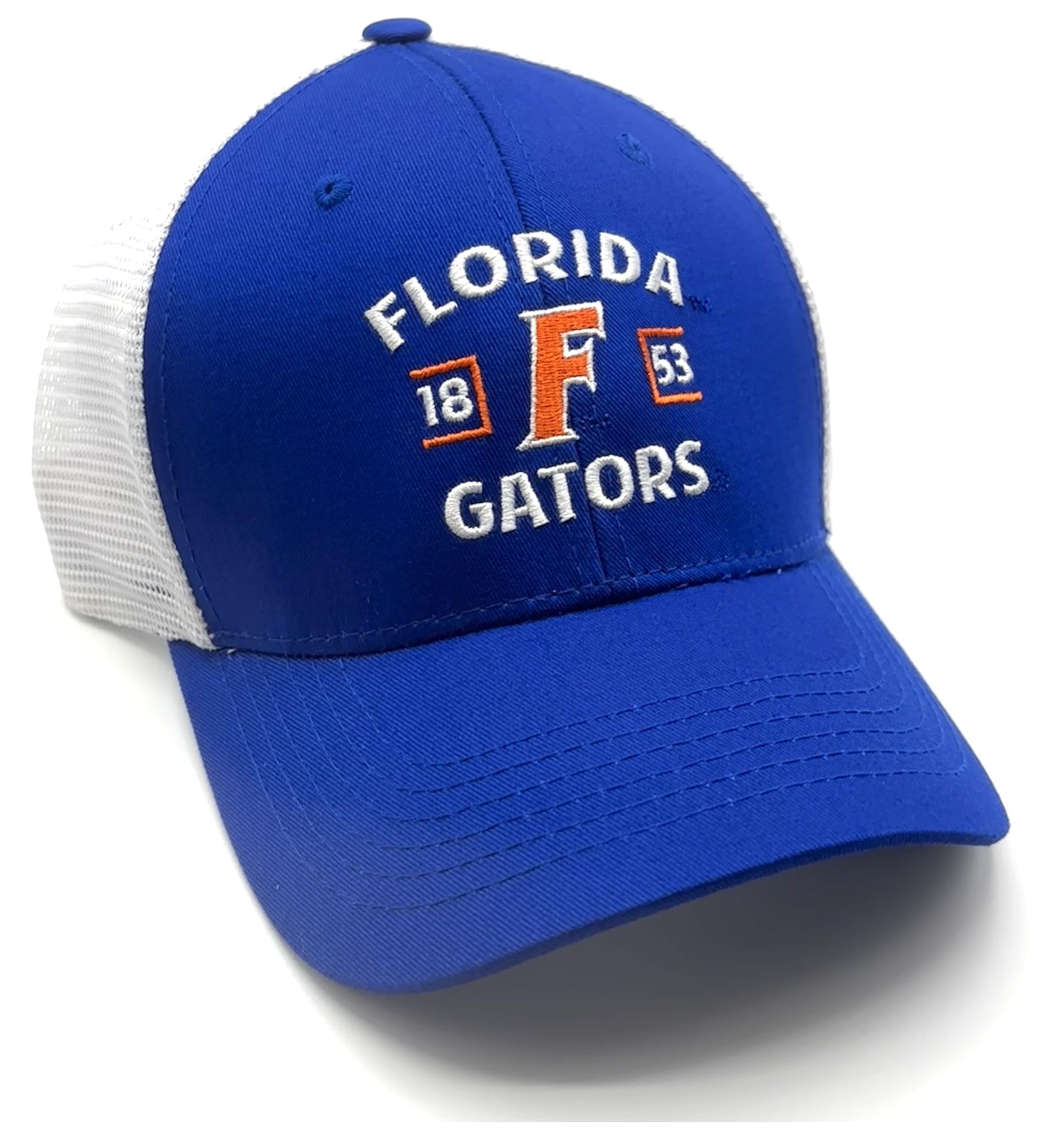 Officially Licensed University Florida Gators Hat Classic Mesh Trucker Adjustable Two-Tone Embroidered Team Logo Cap