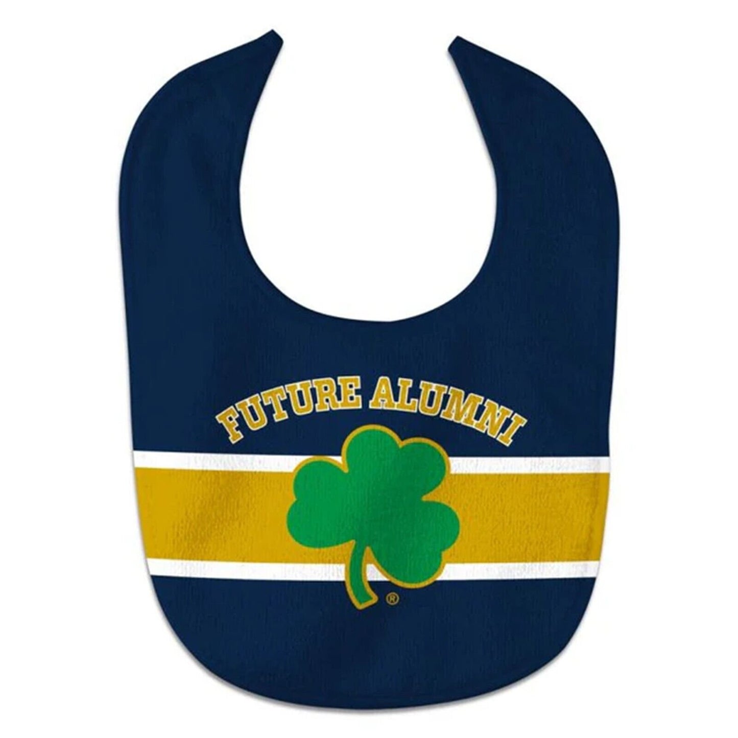 NOTRE DAME BABY BIB ALL PRO FIGHTING IRISH FUTURE ALUMNI NCAA FOOTBALL TEAM NEW