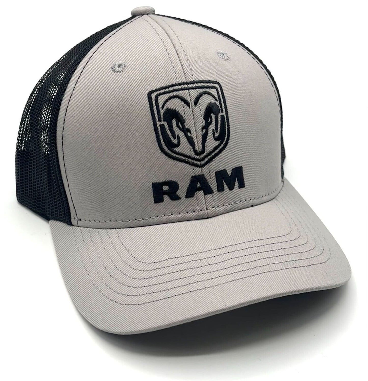 RAM TRUCKS HAT AUTOMOTIVE TWO TONE MESH TRUCKER HAT CAR DODGE AMERICAN NEW CAP