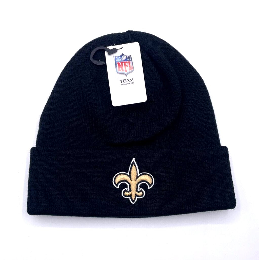 New Orleans Saints Beanie Hat NFL Football Team Logo Authentic Cuffed Knit Cap New