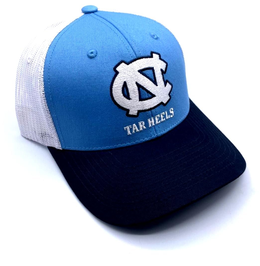 UNC Hat Classic North Carolina Adjustable Tar Heels Mesh Trucker Cap Multicolor