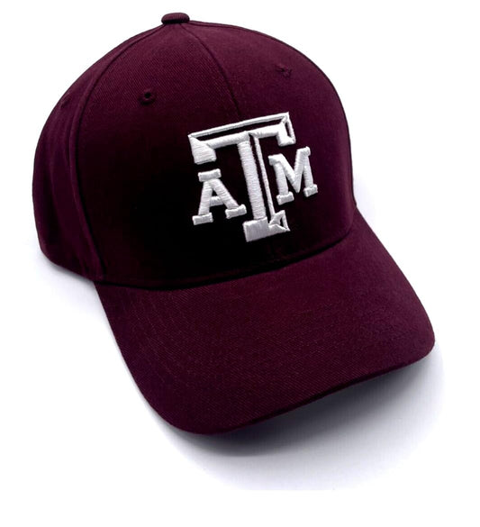 Texas Aggies Classic Edition MVP Hat Adjustable A&M Team Logo Structured Cap (Maroon)