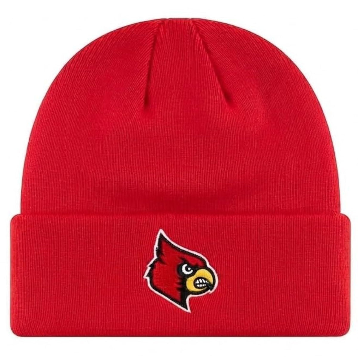 University of Louisville Red Cuff Knit Beanie Embroidered Cardinals Logo