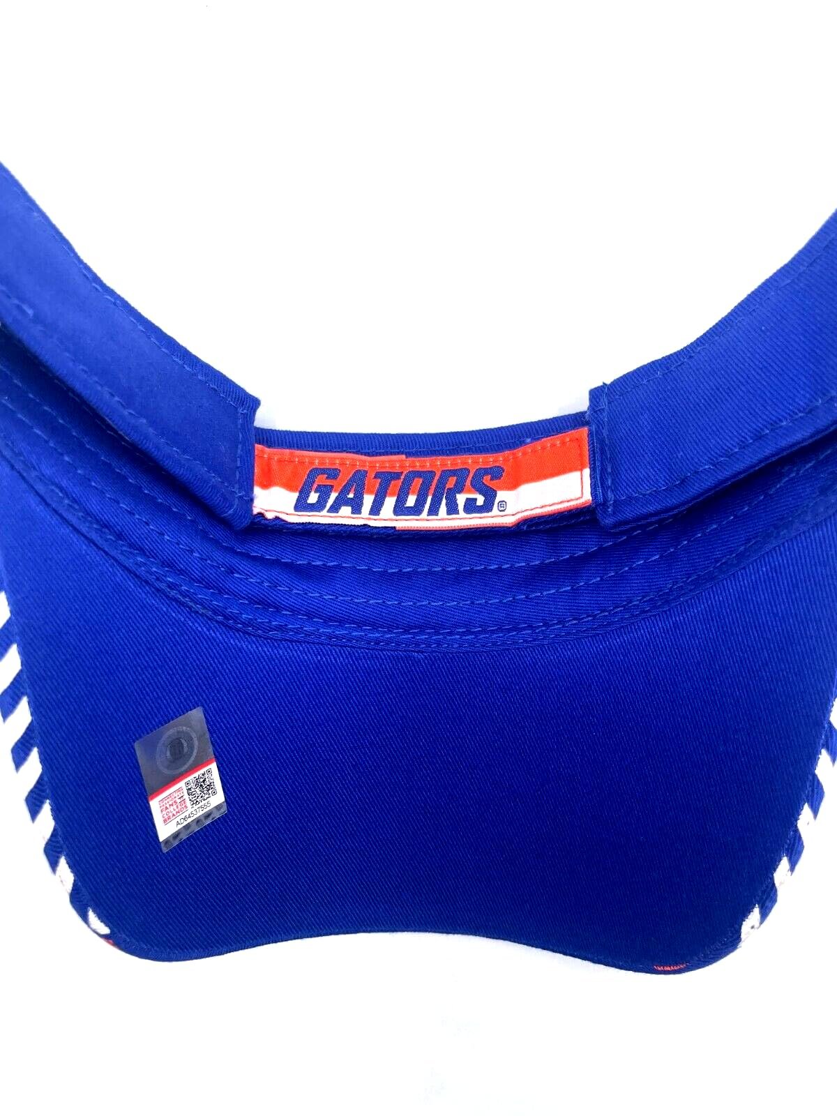 University Florida Hat Classic Gators Team Logo Adjustable Visor Cap (Blue)