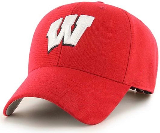 University Wisconsin MVP Hat Classic Badgers Embroidered Team Logo Adjustable Cap