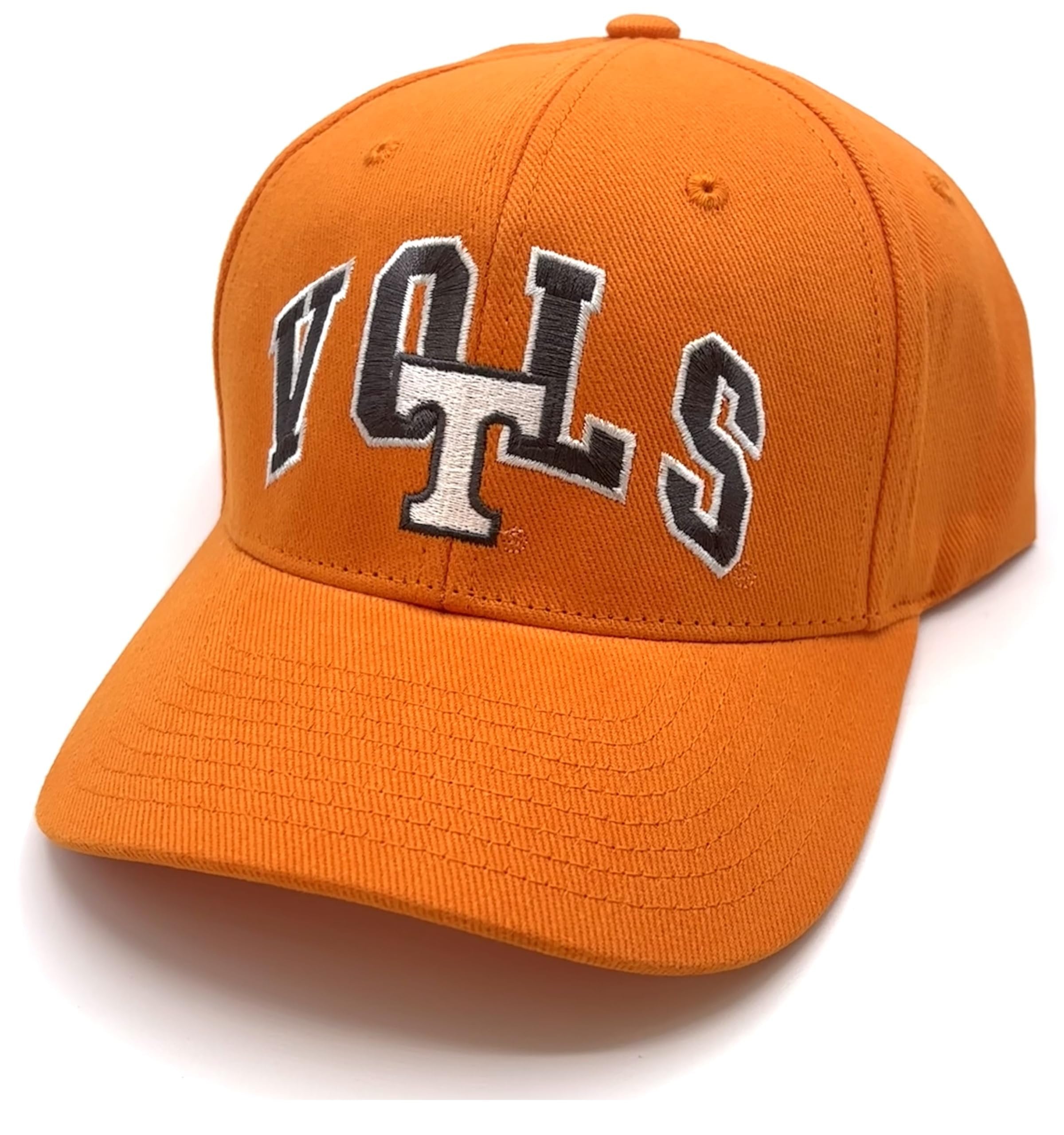 Officially Licensed Tennessee University MVP Orange/White Hat Classic Vols Team Logo Adjustable Embroidered Structured Cap