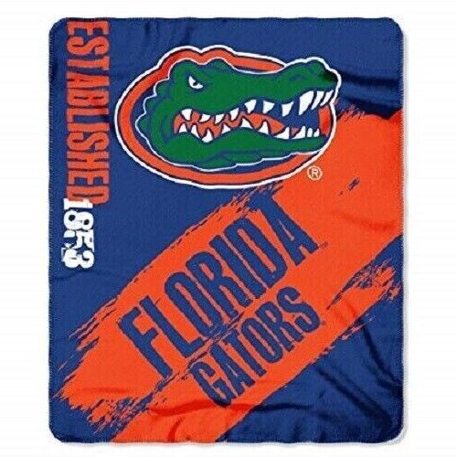 FLORIDA GATORS FLEECE PLUSH BLANKET 50" X 60" SPORTS UF NCAA FOOTBALL TEAM NEW