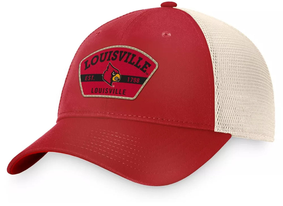 University Louisville Hat Classic Adjustable Cardinals Mesh Trucker Cap