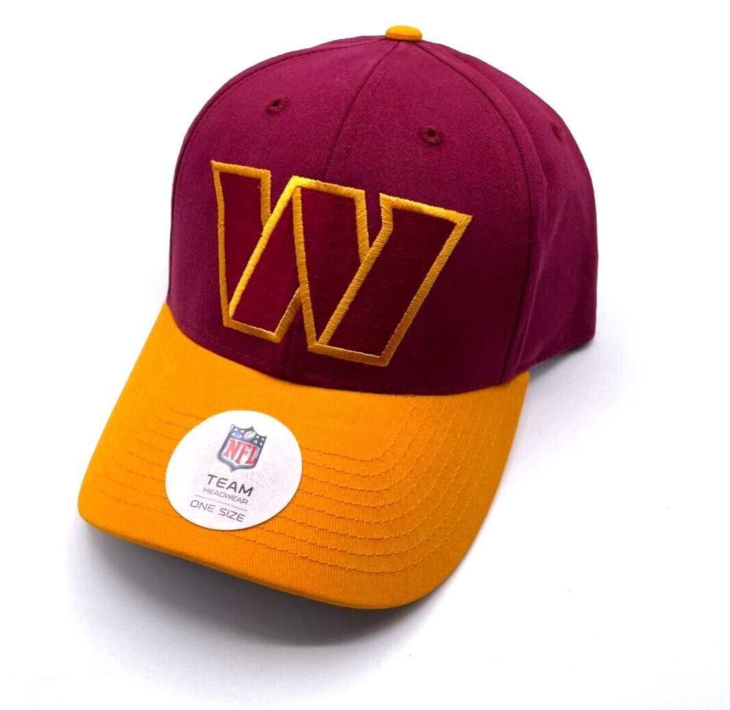 WASHINGTON COMMANDERS TWO-TONE HAT MVP AUTHENTIC NFL FOOTBALL TEAM CAP NEW