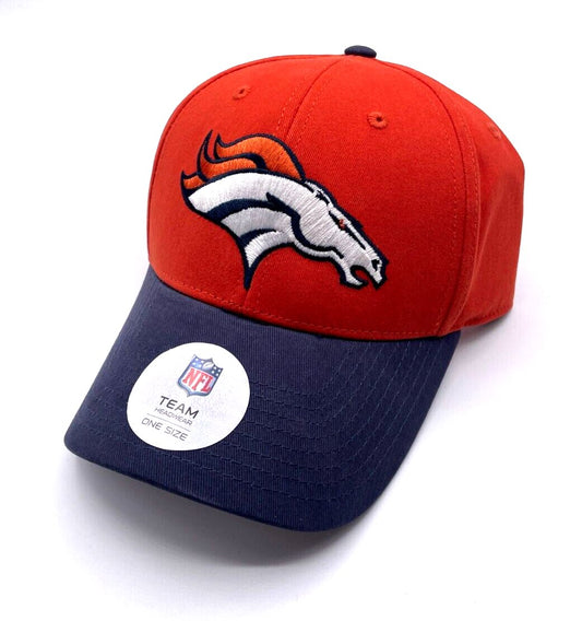 Denver Broncos Hat Two Tone MVP Structured Style NFL Football Team Logo Cap New