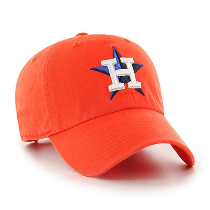 MLB Alternate Clean Up Adjustable Hat, Adult (Houston Astros Orange)