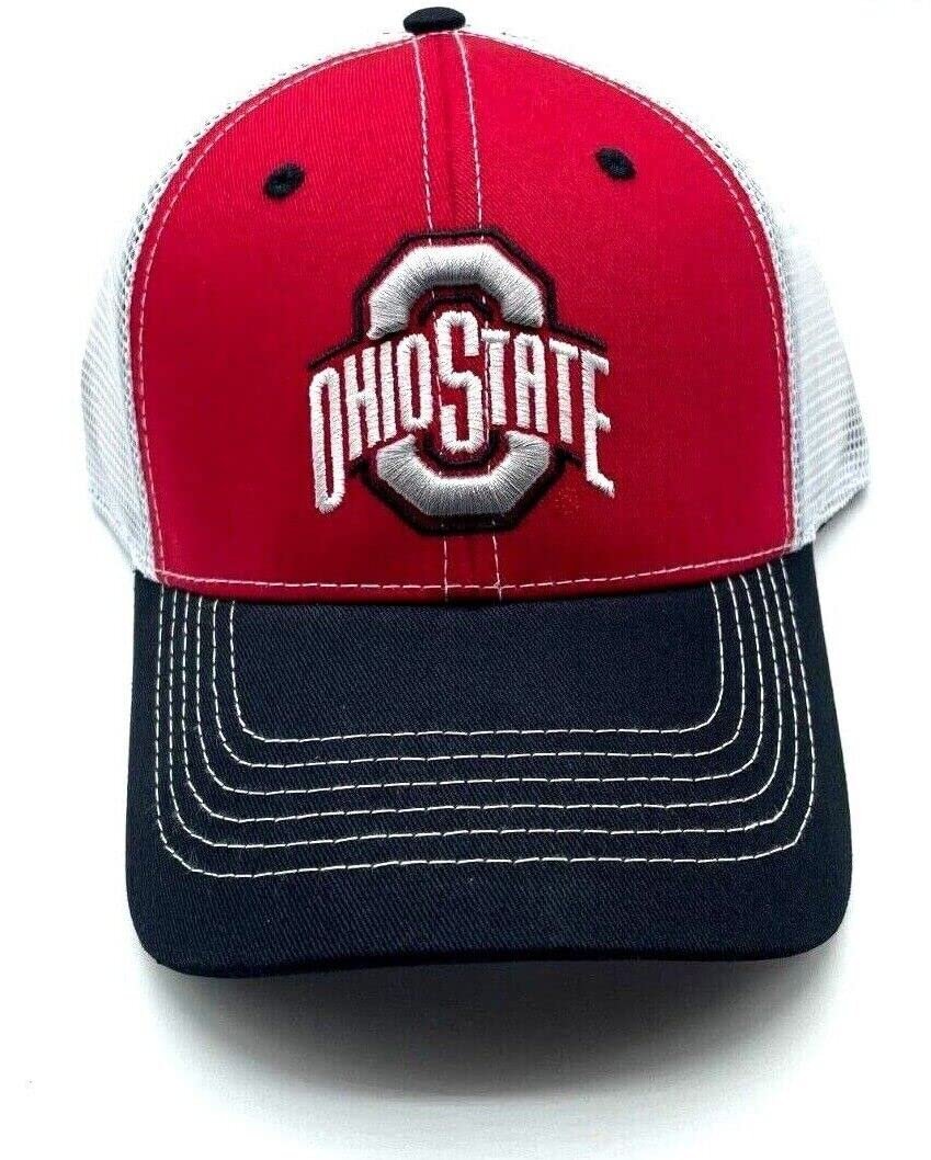 Fan Favorite Ohio State Buckeyes Embroidered MVP Adjustable Mesh Hat, Multicolor, One Size