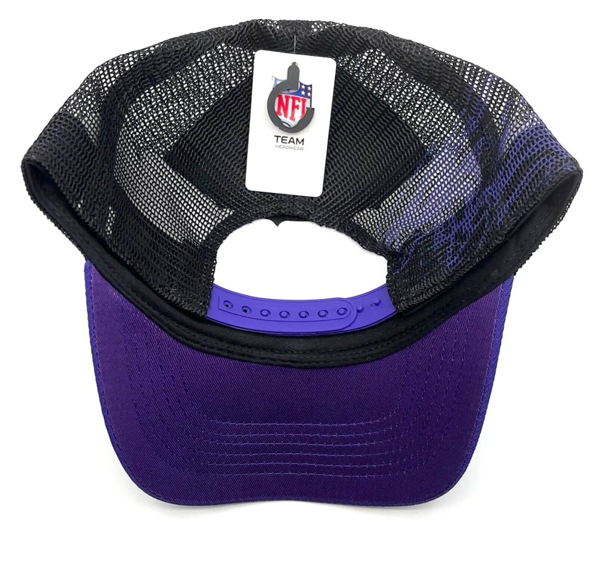 Baltimore Ravens Hat MVP Authentic NFL Football Mesh Trucker Snapback Purple New Cap