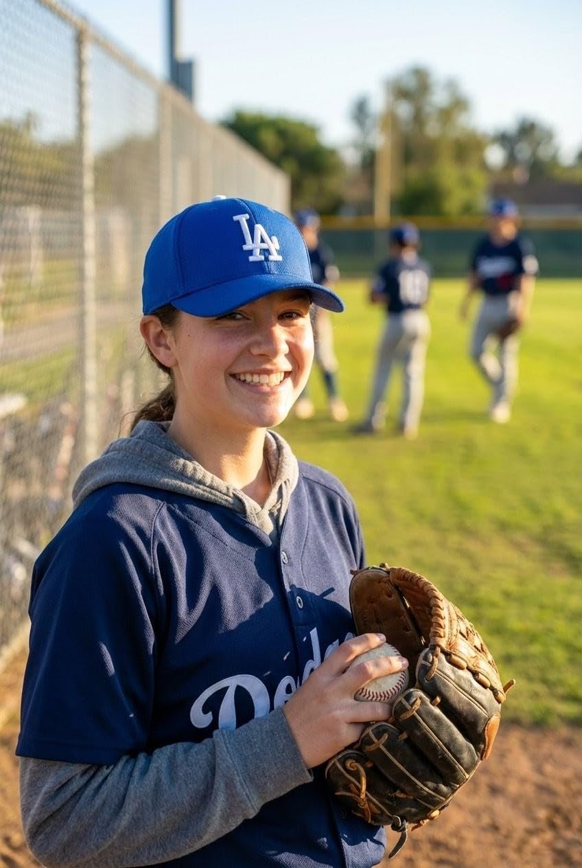 Los Angeles Dodgers Baseball Youth Hat Blue MVP Cap with Complementary Pin for Boys and Girls