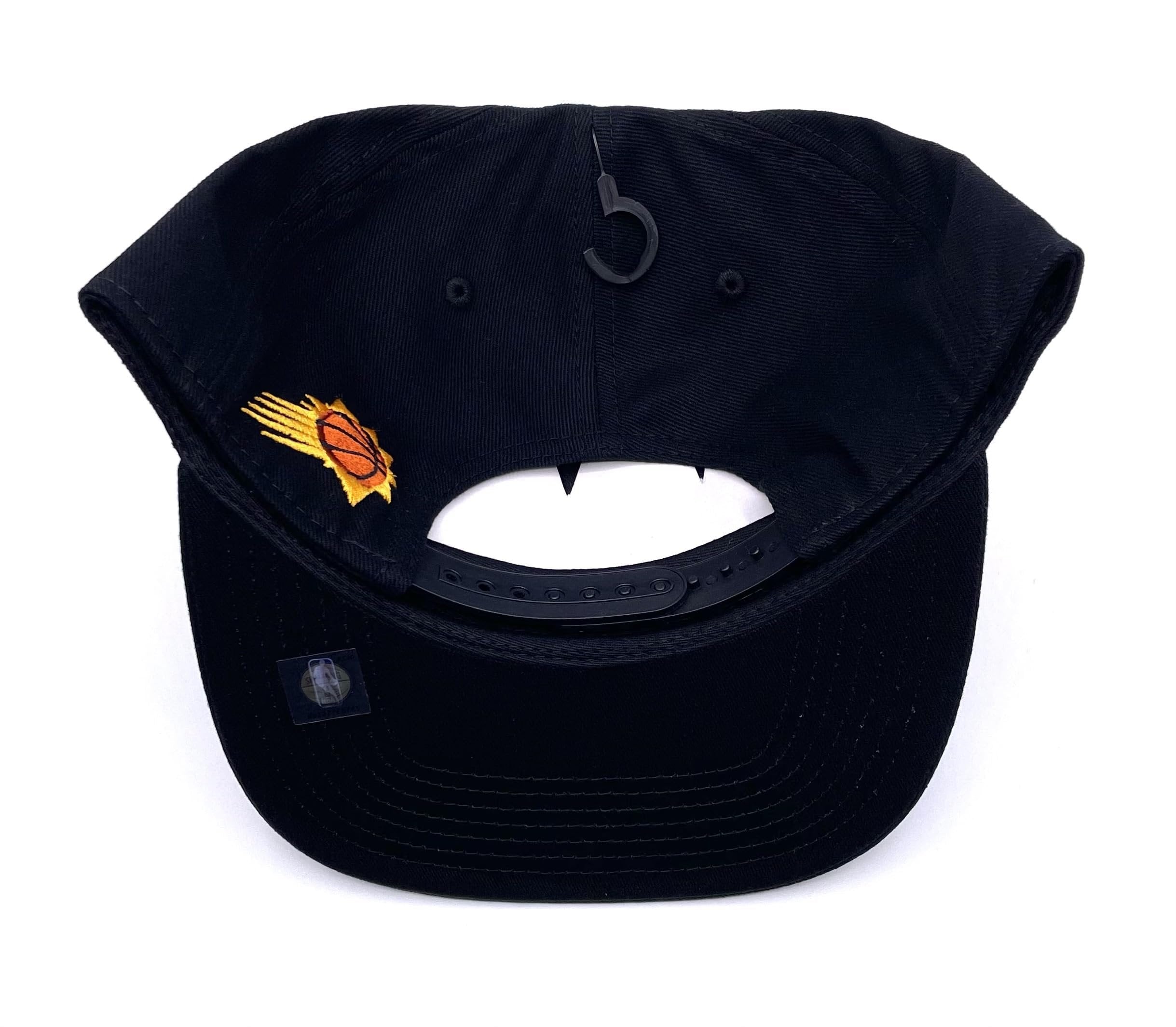 Officially Licensed Phoenix Basketball Classic Script Hat Adjustable Solid Embroidered Team Logo Structured Snapback Black Cap