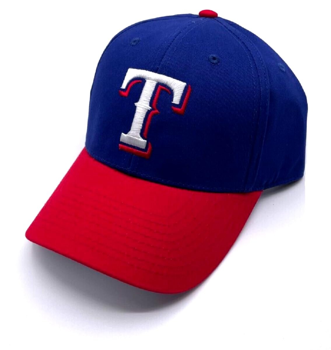 Officially Licensed Texas Baseball Team Hat Adjustable Classic Two-Tone Embroidered Logo Cap (Multicolor)