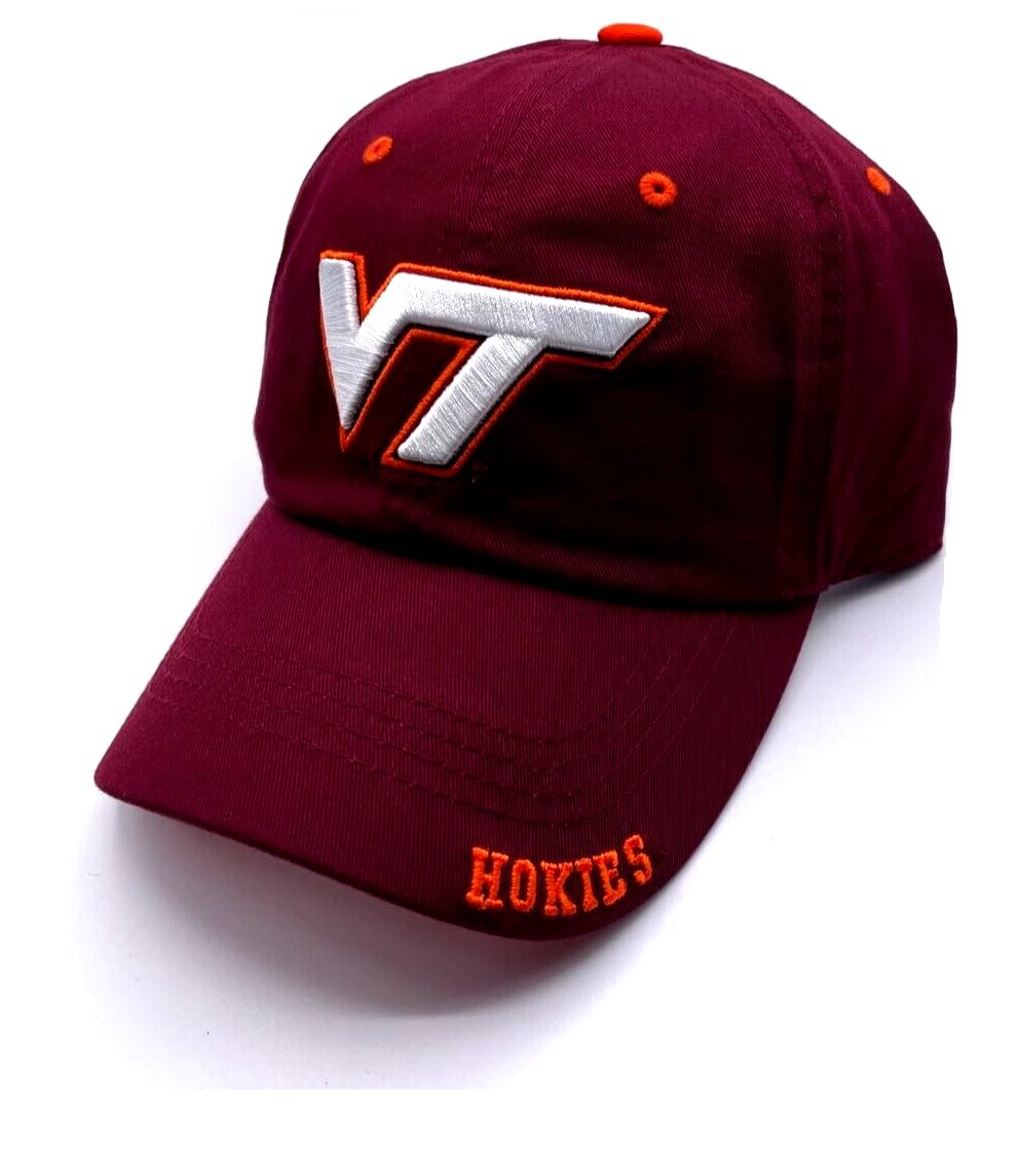 Virginia Classic Edition Hat Official Team Logo Adjustable Hokies Cap (Black)