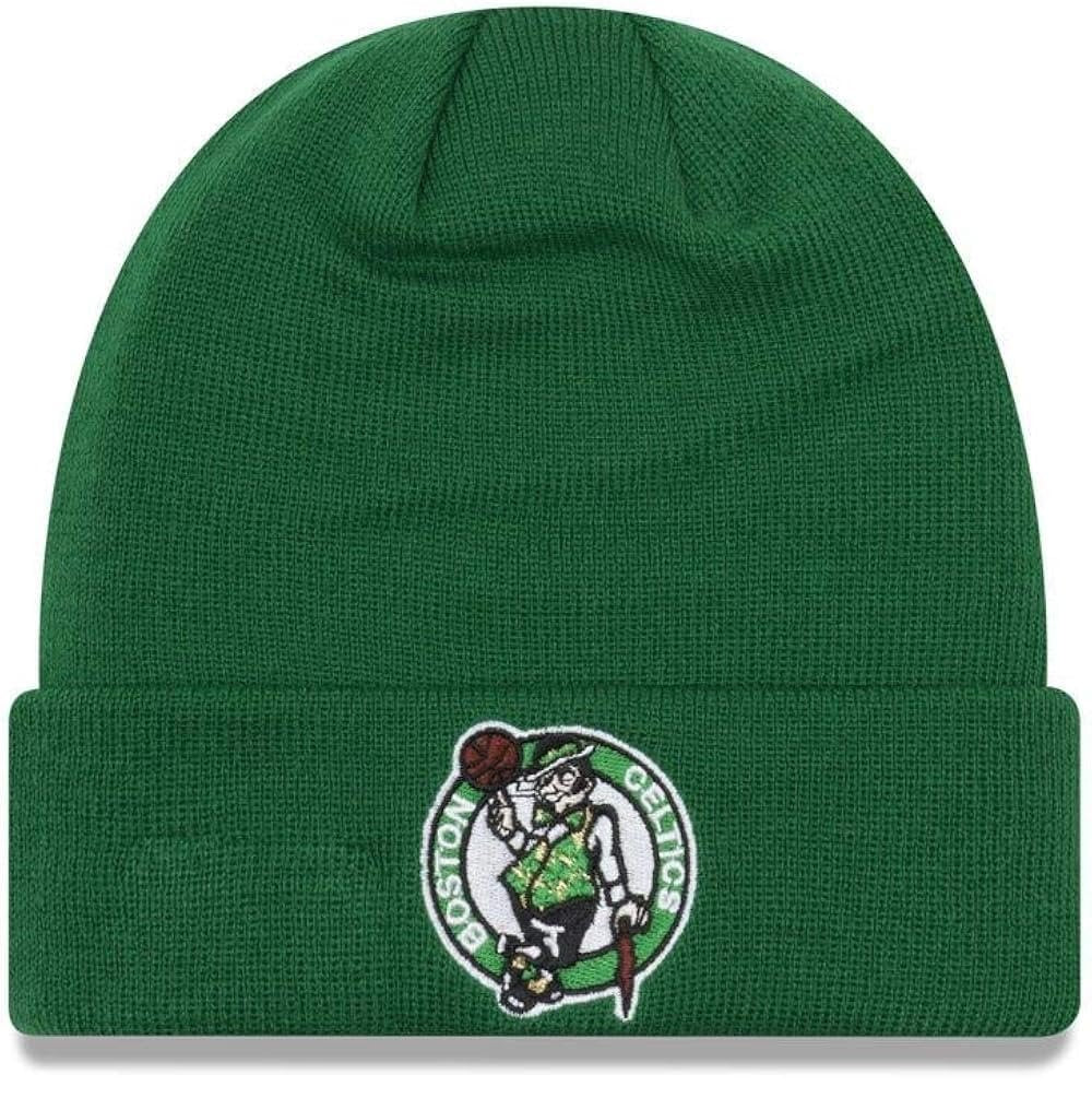 Officially Licensed Boston Basketball Classic Edition Cuffed Knit Beanie Hat Embroidered Team Logo Winter Green Cap