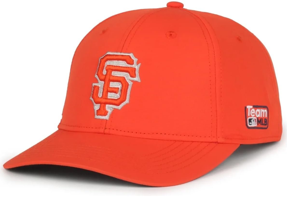 Officially Licensed San Francisco Baseball Hat Classic Team Logo Adjustable Solid Snapback Orange Cap