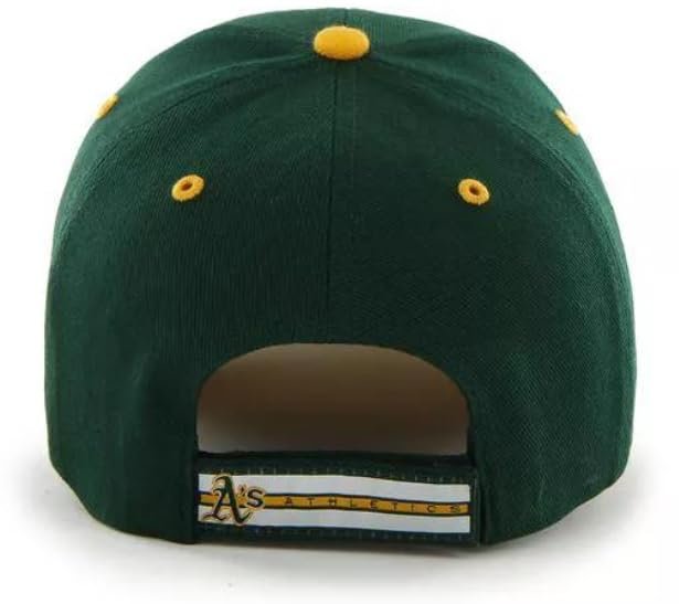 Officially Licensed Oakland Baseball Classic Edition Hat Adjustable Green MVP Embroidered Team Logo Structured Cap