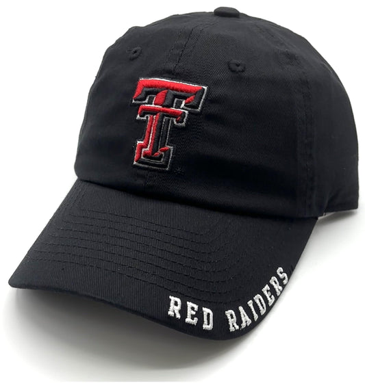 Officially Licensed Texas Tech Hat Classic Edition Adjustable Relaxed Fit Embroidered Team Logo University Cap