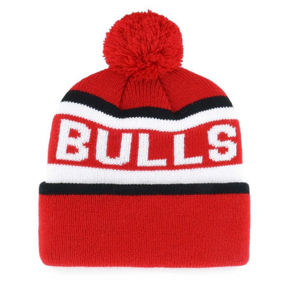 Chicago Bulls Beanie Hat Knit Pom Cuffed Cap NBA Basketball Team Logo New