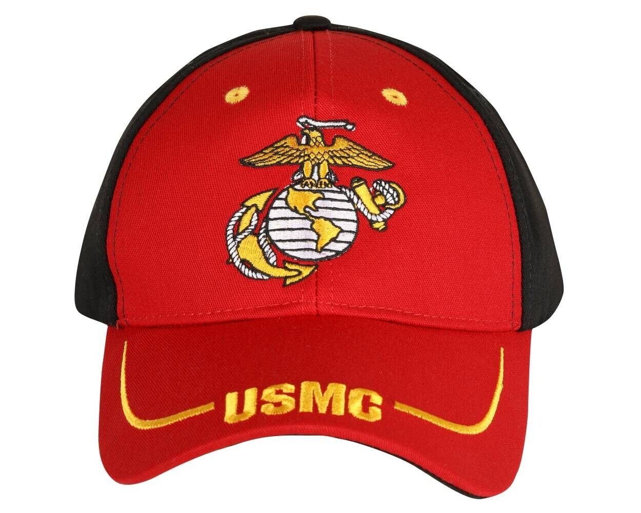 OFFICIALLY LICENSED USMC UNITED STATES MARINES TWO TONE HAT ADJUSTABLE NEW CAP