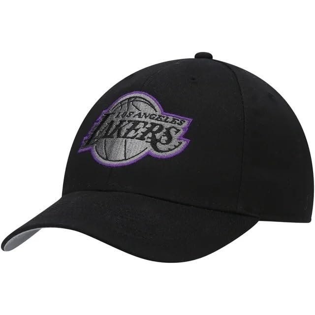 Officially Licensed Los Angeles MVP Basketball Hat Classic Edition Adjustable Team Logo Embroidered Black Cap