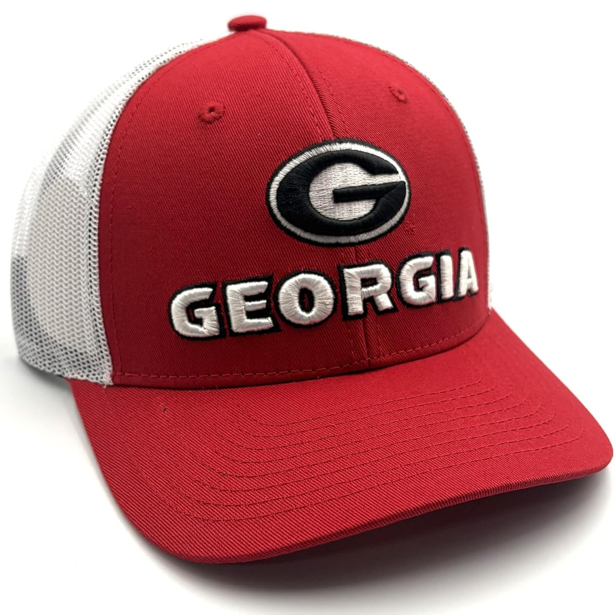University Georgia Two-Tone Trucker Hat Adjustable Bulldogs Mesh Cap
