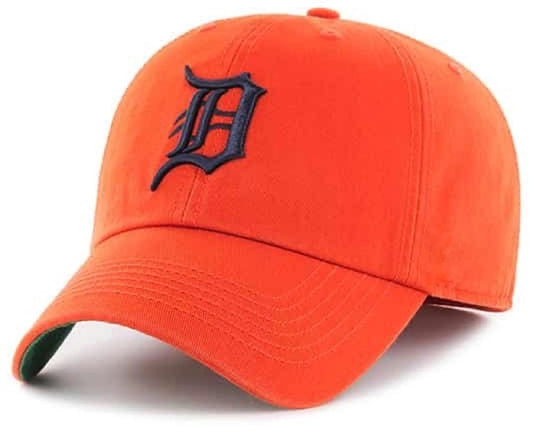 Detroit Tigers Hat Solid Orange MVP Structured Style MLB Baseball Team Logo Cap New