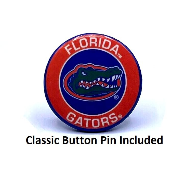 University Florida Hat Classic Gators Team Logo Adjustable Visor Cap (Blue)