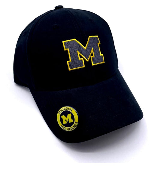 Officially Licensed Michigan University Blue Hat MVP Adjustable Classic Team Logo Cap (Blue)