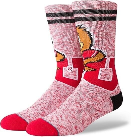 STANCE UNIVERSITY OF UTAH UTES CREW SOCKS LARGE NCAA FOOTBALL TEAM NEW