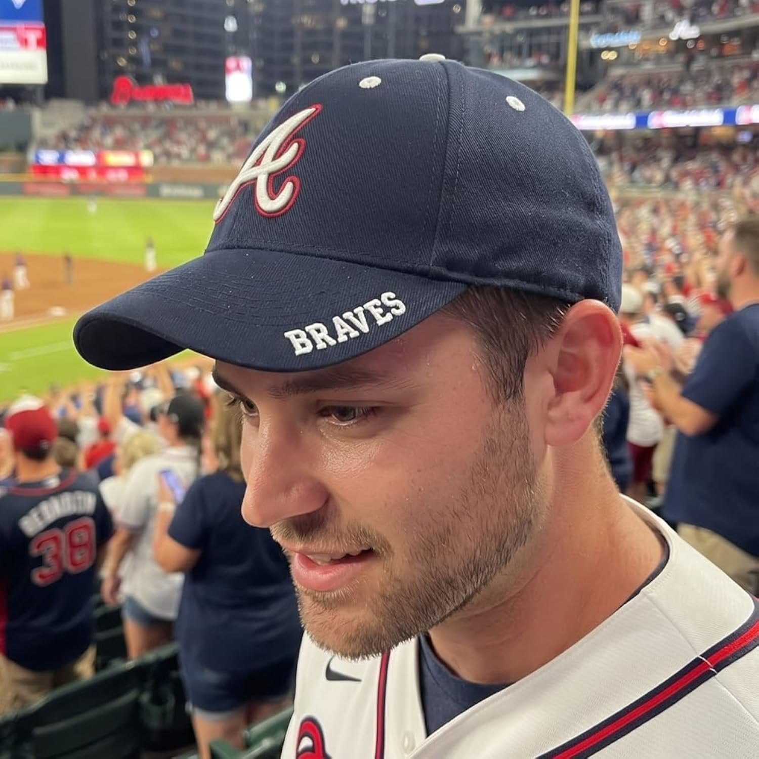 Atlanta Braves Special Edition Navy MVP Adjustable Embroidered Structured Sports Cap
