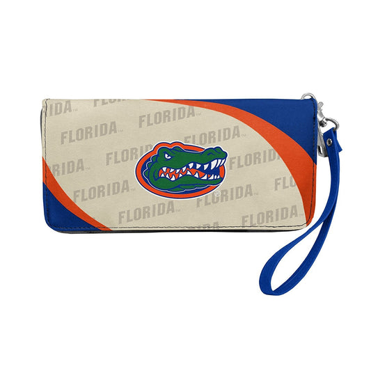 Littlearth womens NCAA Florida Gators Curve Zip Organizer Wallet, Team Color, 8" x 4" x 1"