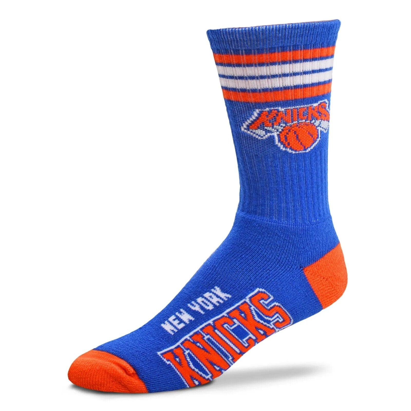 NEW YORK KNICKS LOGO YOUTH SIZE CREW SOCKS AUTHENTIC NBA BASKETBALL TEAM NEW