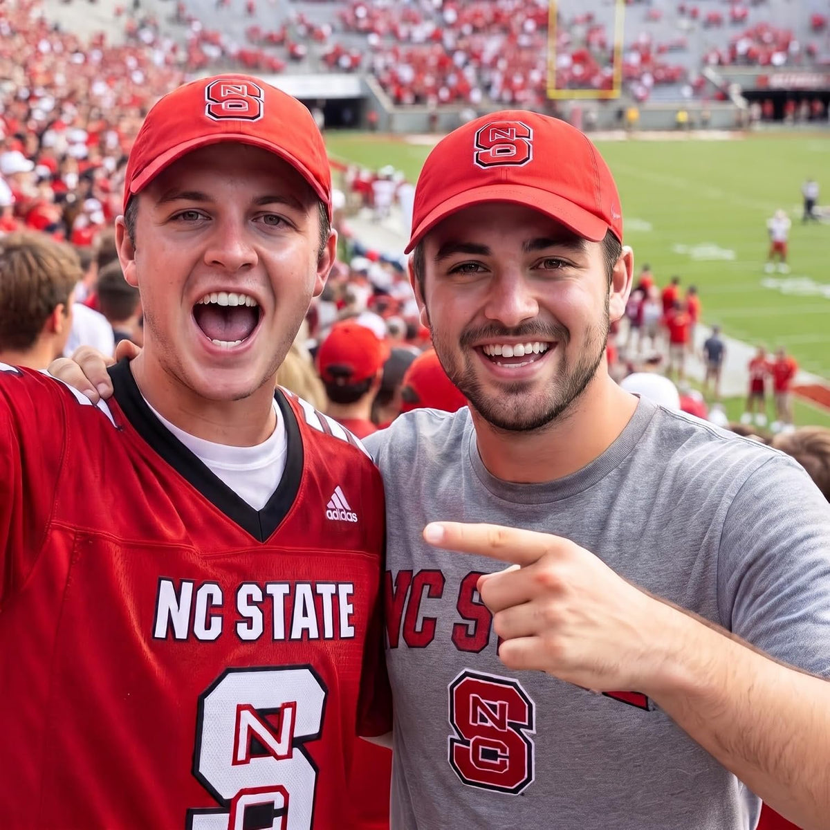 North Carolina State Wolfpack Red MVP Structured NC State Unisex Cap