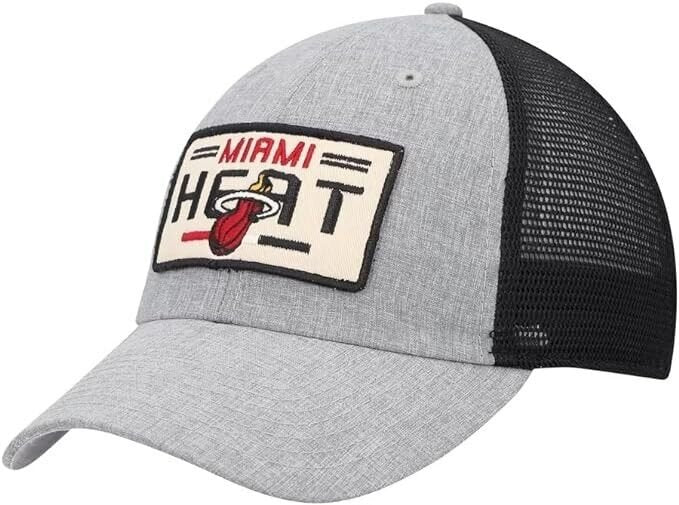 MIAMI HEAT MESH TRUCKER HAT MVP AUTHENTIC NBA BASKETBALL TEAM ADJUSTABLE NEW CAP