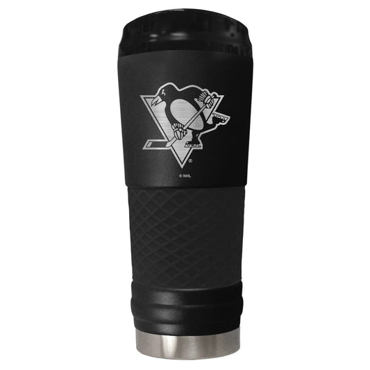 PITTSBURGH PENGUINS STEALTH DRAFT TUMBLER 24 OZ THERMOS NHL HOCKEY TEAM NEW