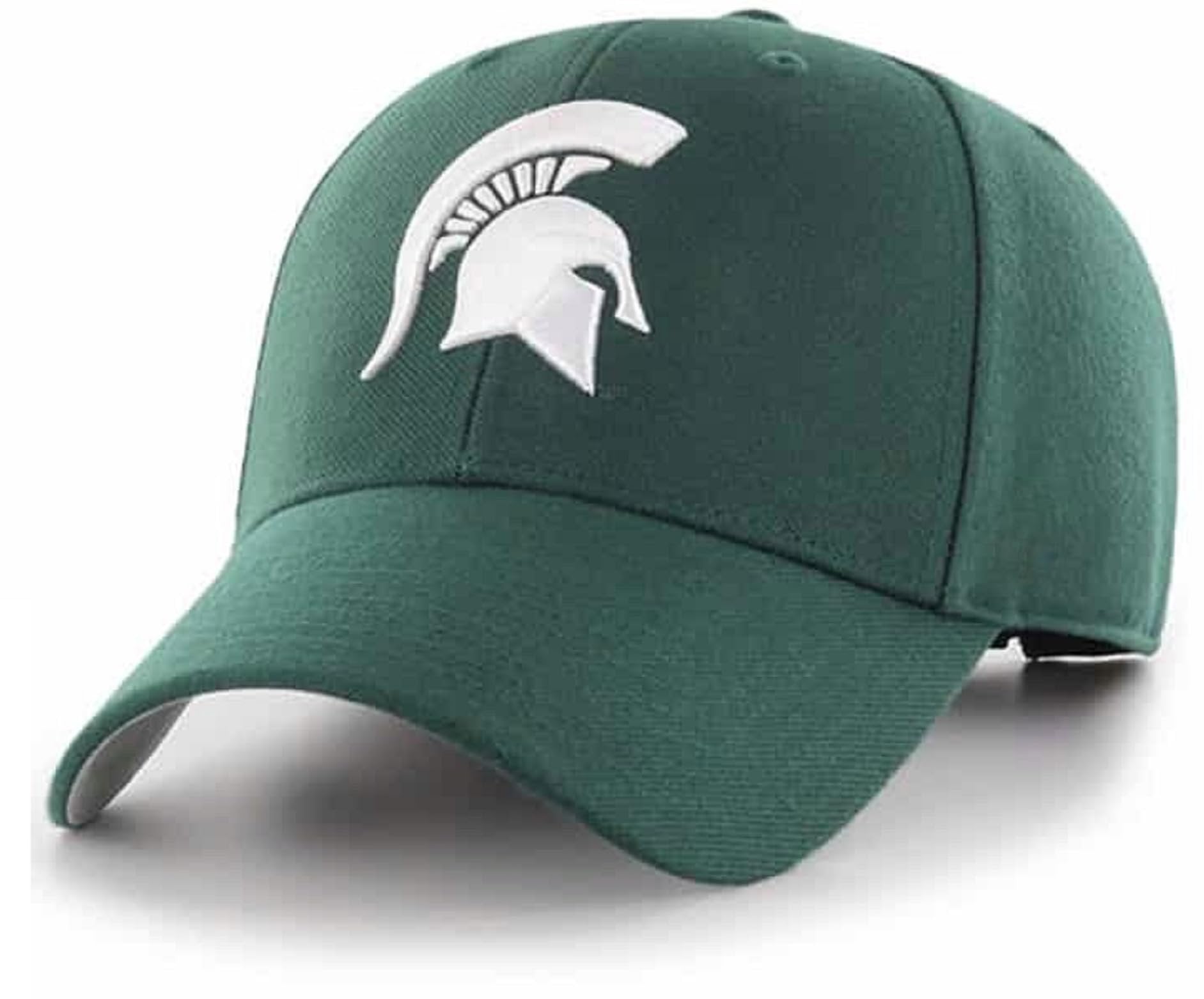 Officially Licensed Michigan State MVP Hat Classic Primary Team Logo Adjustable Spartans Structured Cap (Green)