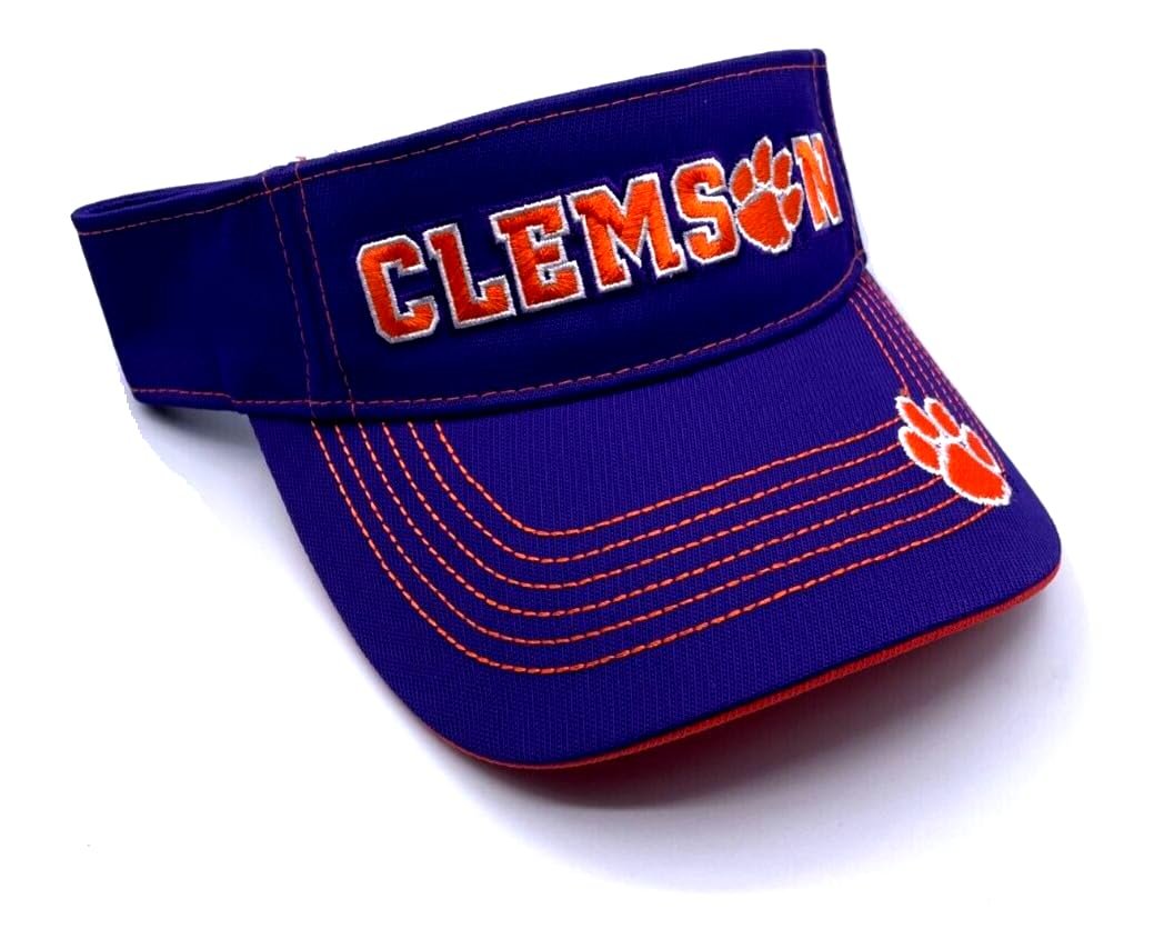 Clemson Tigers Visor Hat Adjustable Classic NCAA College Football University Team Logo Cap New