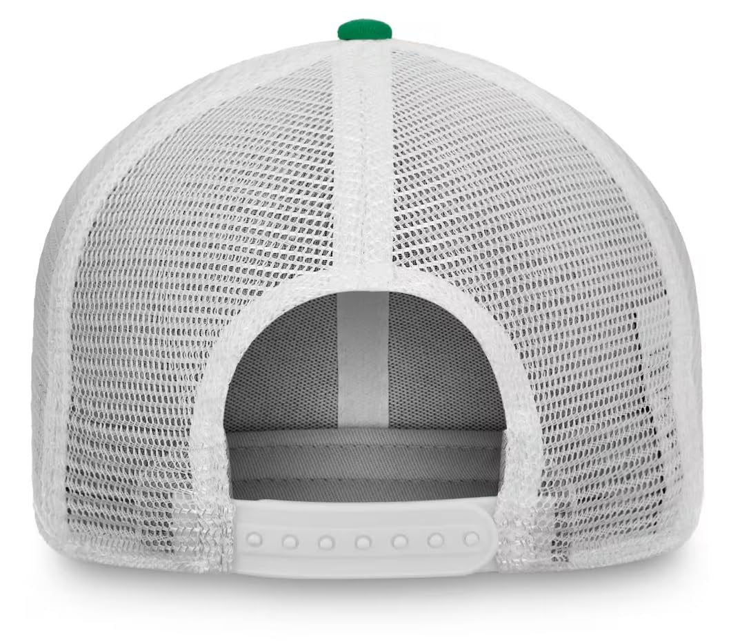 Officially Licensed Notre Dame Fighting Irish Classic Green/White Mesh Trucker Adjustable Hat