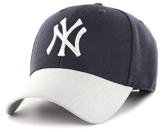 Officially Licensed New York Youth Kids Baseball Hat Classic MVP Adjustable NY Embroidered Team Logo Structured Two-Tone Cap