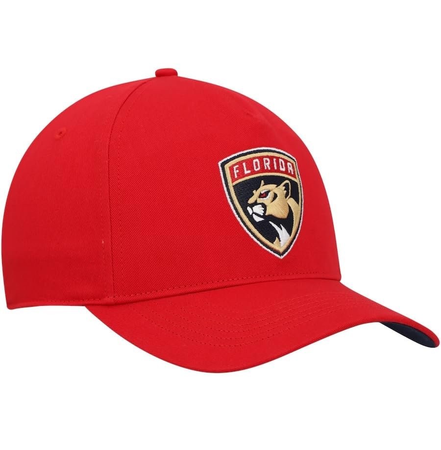 Officially Licensed Florida Hockey Red MVP Hat Classic Embroidered Team Logo Adjustable Structured Cap Multicolor