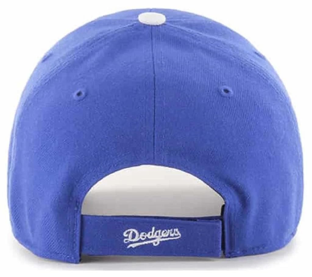 Officially Licensed Los Angeles Dodgers Hat Classic Edition Two-Tone LA Team Logo MVP Royal Blue/White Structured Cap