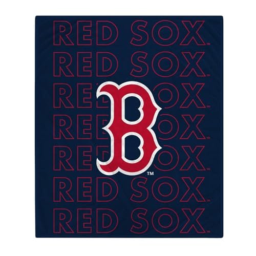 Boston Red Sox Echo Plush Blanket 60" x 70" Pegasus Sports MLB Baseball Team Logo New