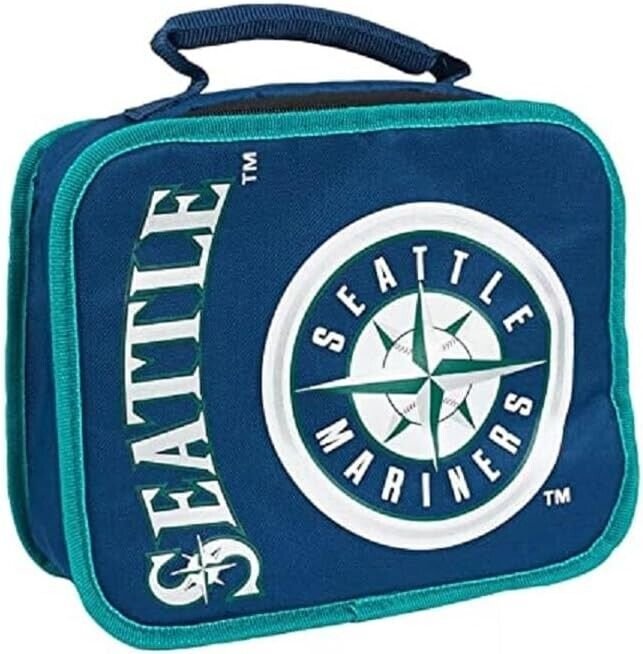 SEATTLE MARINERS LUNCH BAG NORTHWEST SPORTS MLB BASEBALL TEAM LOGO NEW