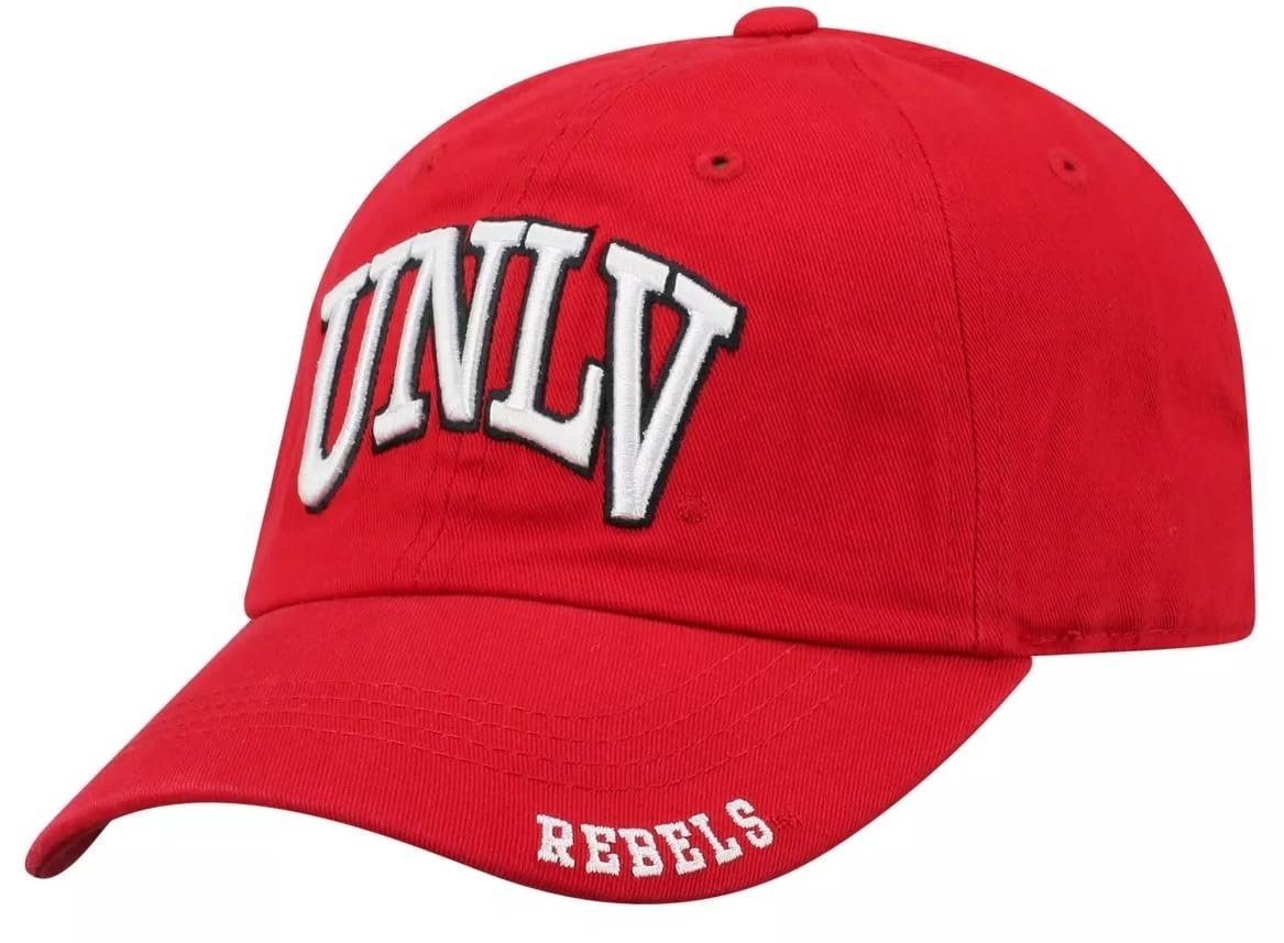 Officially Licensed University Nevada Las Vegas Classic Edition Hat Adjustable UNLV Rebels Team Logo Relaxed Fit Cap