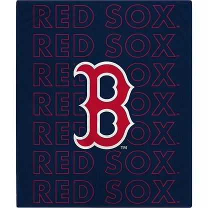 Boston Red Sox Echo Plush Blanket 60" x 70" Pegasus Sports MLB Baseball Team Logo New