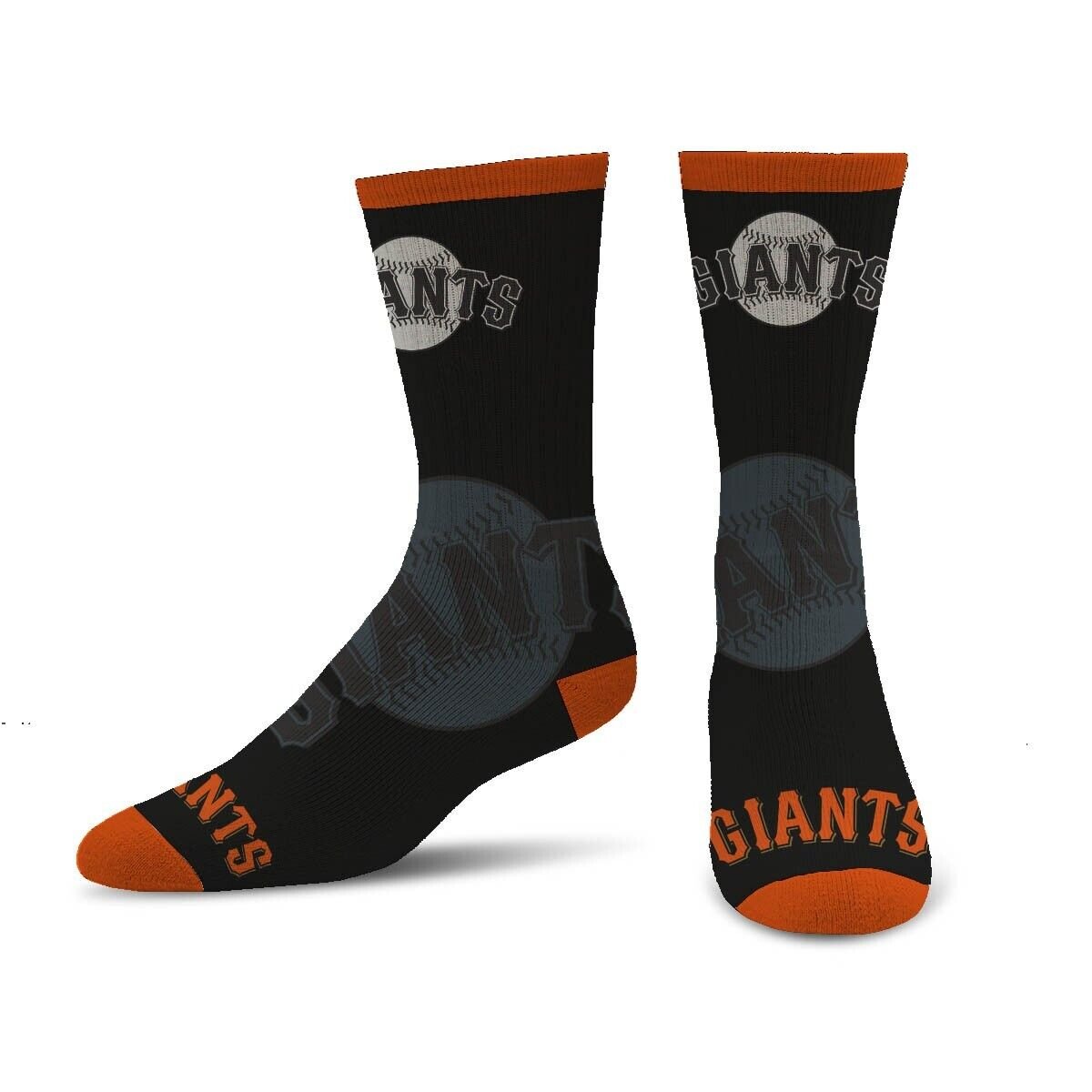 SAN FRANCISCO GIANTS LOGO ADULT LARGE CREW SOCKS AUTHENTIC MLB BASEBALL TEAM NEW